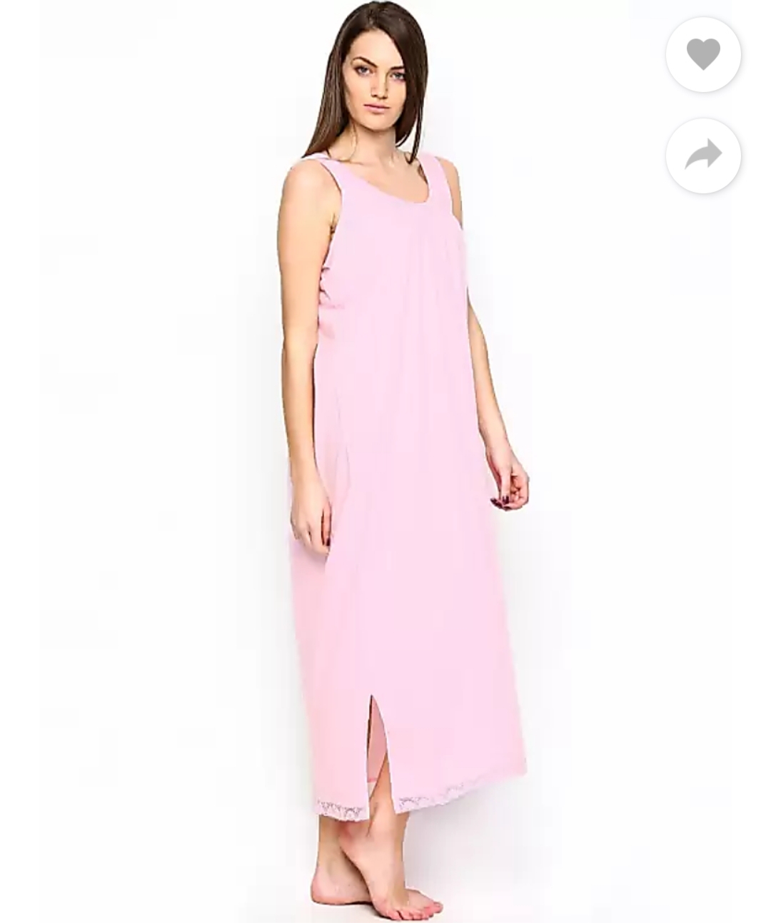 Redrose nighty slip-Pink