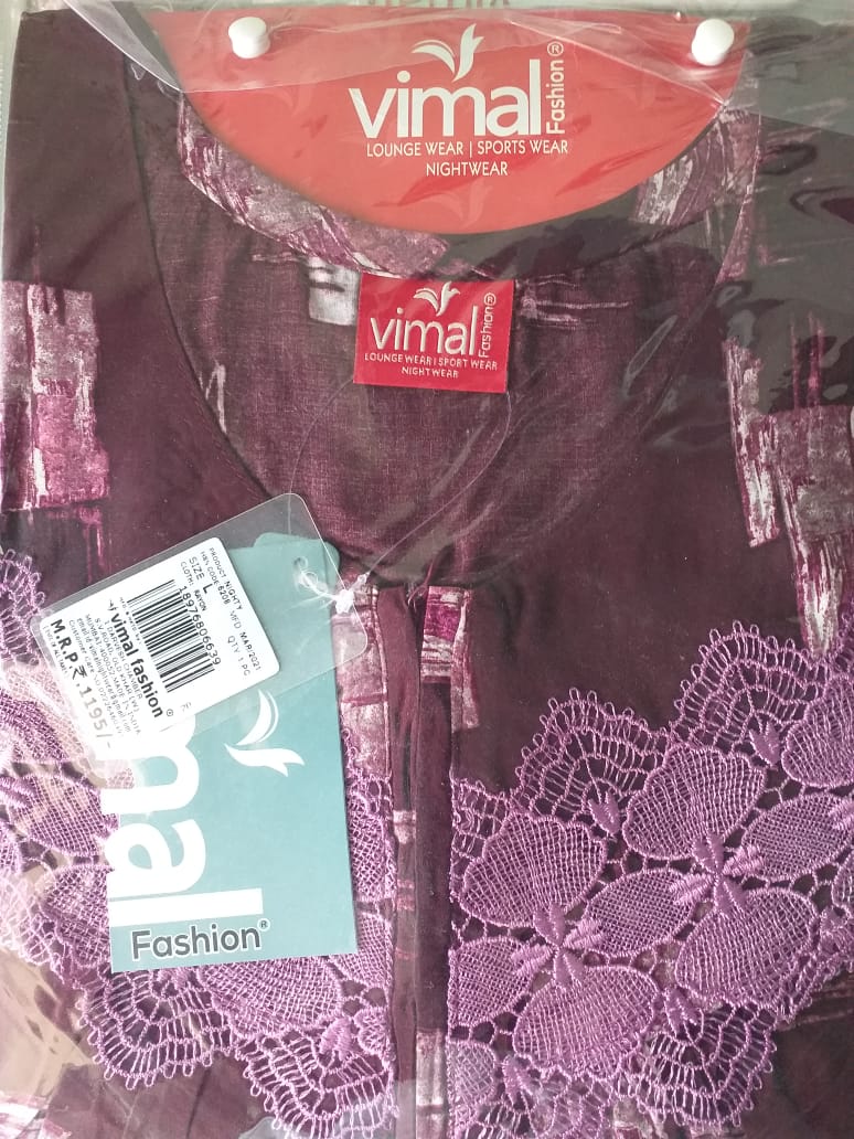 Vimal fashion rayon nighty#L