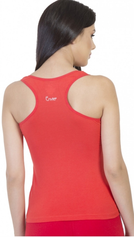 Envie Racer back comisole-Coral Red