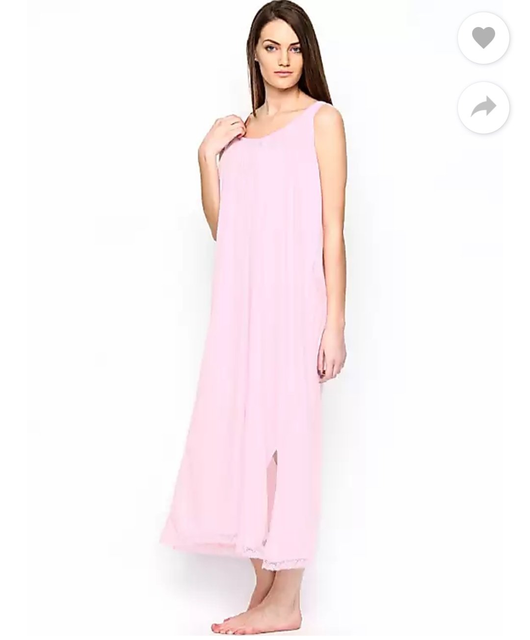 Redrose nighty slip-Pink